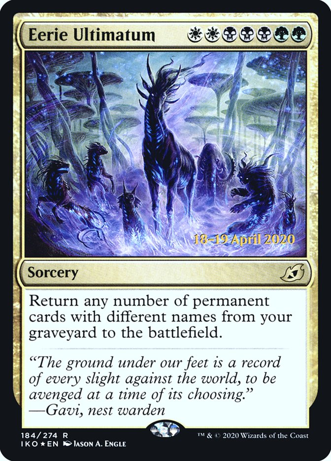 Eerie Ultimatum  [Ikoria: Lair of Behemoths Prerelease Promos] | Good Games North