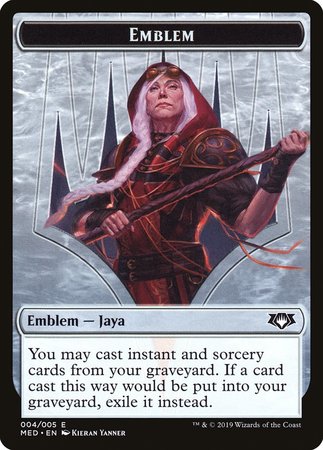 Emblem -  Jaya Ballard [Mythic Edition Tokens] | Good Games North