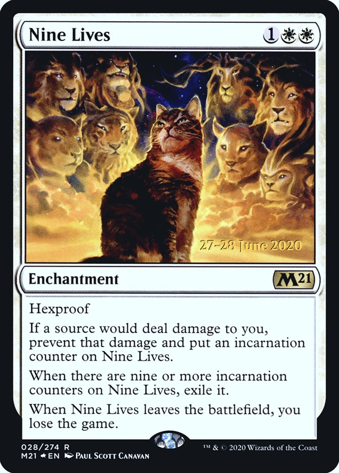Nine Lives  [Core Set 2021 Prerelease Promos] | Good Games North