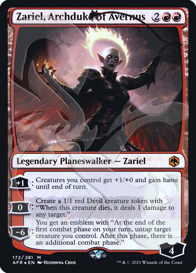 Zariel, Archduke of Avernus (Ampersand Promo) [Dungeons & Dragons: Adventures in the Forgotten Realms Promos] | Good Games North