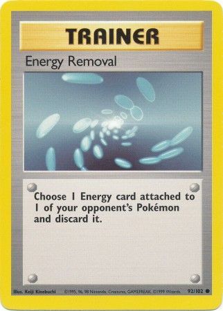 Energy Removal (92/102) [Base Set Unlimited] | Good Games North