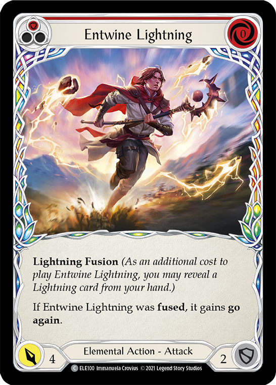Entwine Lightning (Red) [ELE100] (Tales of Aria)  1st Edition Normal | Good Games North