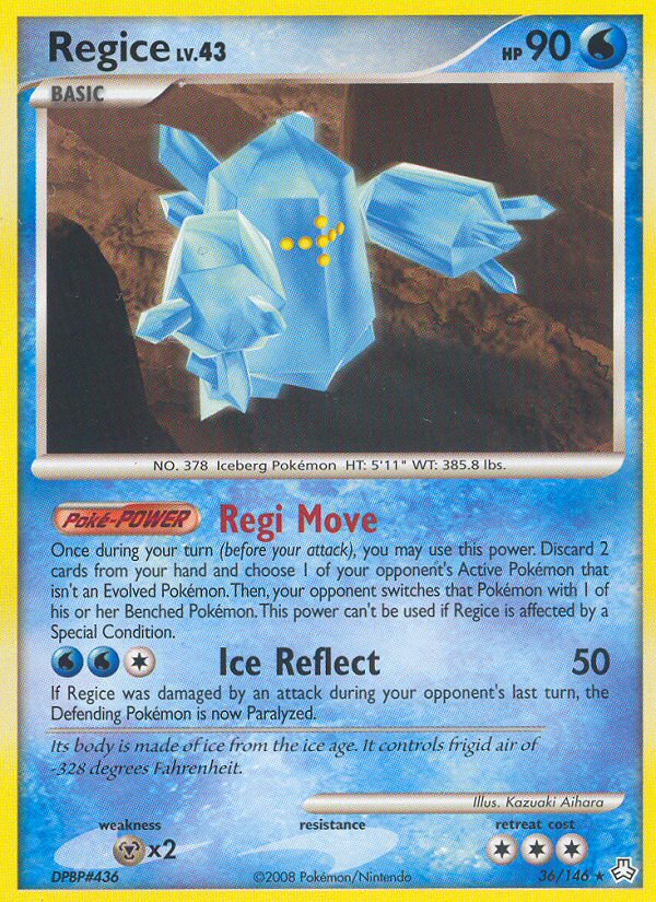 Regice (36/146) [Diamond & Pearl: Legends Awakened] | Good Games North