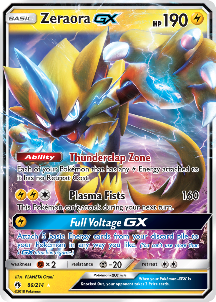 Zeraora GX (86/214) [Sun & Moon: Lost Thunder] | Good Games North