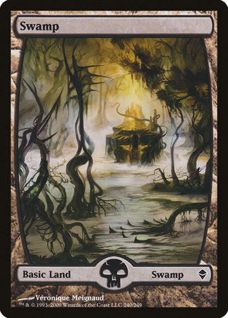 Swamp (240) - Full Art [Zendikar] | Good Games North