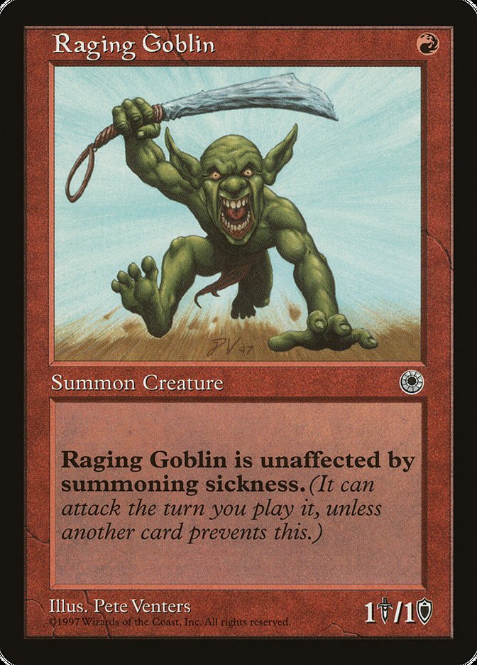 Raging Goblin (No Flavor Text) [Portal] | Good Games North