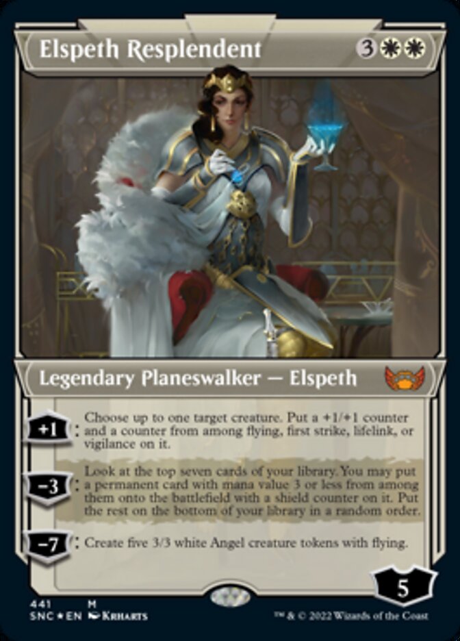 Elspeth Resplendent (Showcase Art Deco Foil Etched) [Streets of New Capenna] | Good Games North