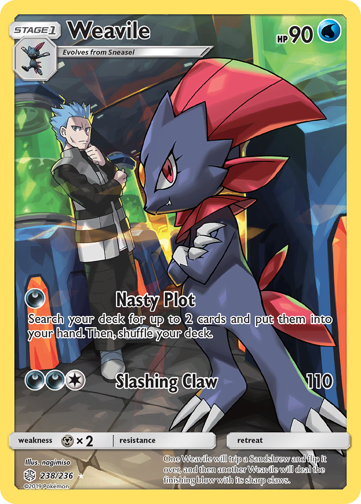 Weavile (238/236) [Sun & Moon: Cosmic Eclipse] | Good Games North