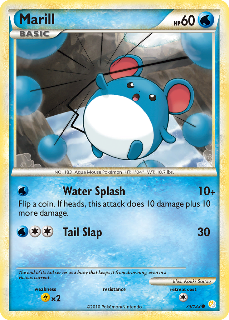 Marill (74/123) [HeartGold & SoulSilver: Base Set] | Good Games North