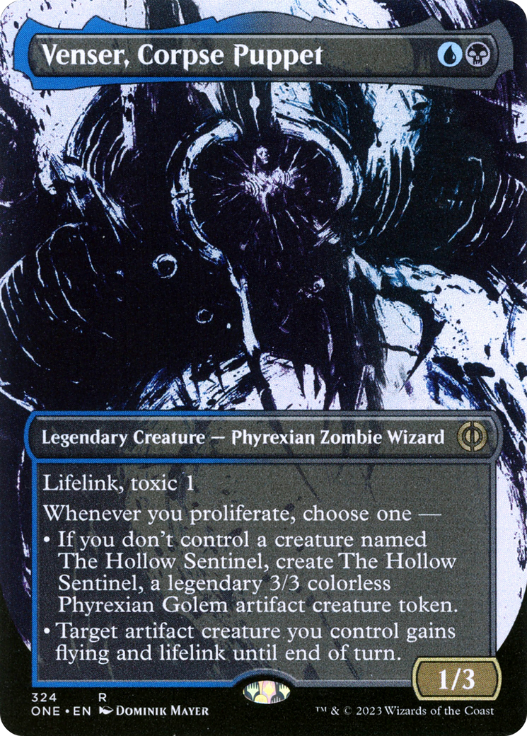 Venser, Corpse Puppet (Borderless Ichor) [Phyrexia: All Will Be One] | Good Games North