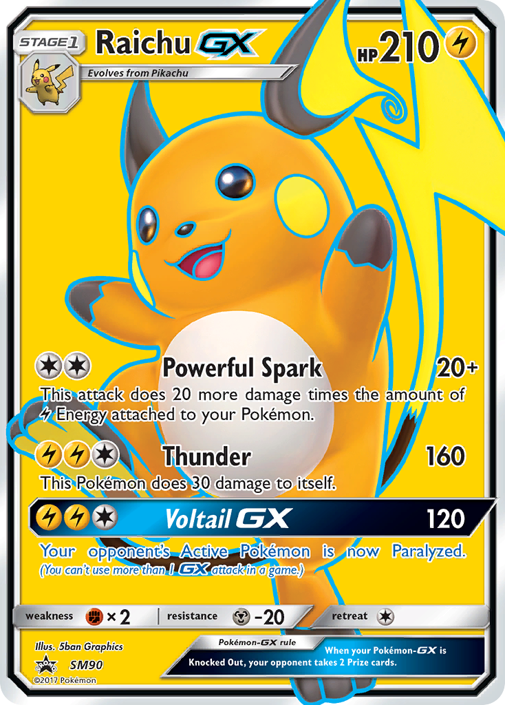 Raichu GX (SM90) [Sun & Moon: Black Star Promos] | Good Games North