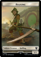 Halfling // Treasure Token [The Lord of the Rings: Tales of Middle-Earth Commander Tokens] | Good Games North