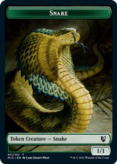 Spirit // Snake Double-sided Token [Innistrad: Midnight Hunt Commander] | Good Games North