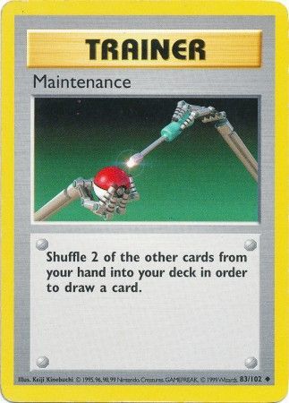 Maintenance (83/102) [Base Set Shadowless Unlimited] | Good Games North