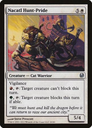 Nacatl Hunt-Pride [Duel Decks: Ajani vs. Nicol Bolas] | Good Games North