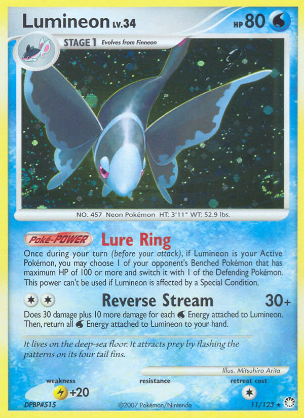 Lumineon (11/123) [Diamond & Pearl: Mysterious Treasures] | Good Games North