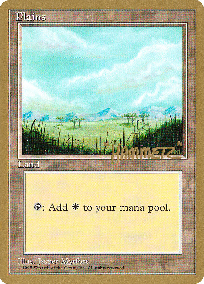 Plains (shr365) (Shawn "Hammer" Regnier) [Pro Tour Collector Set] | Good Games North