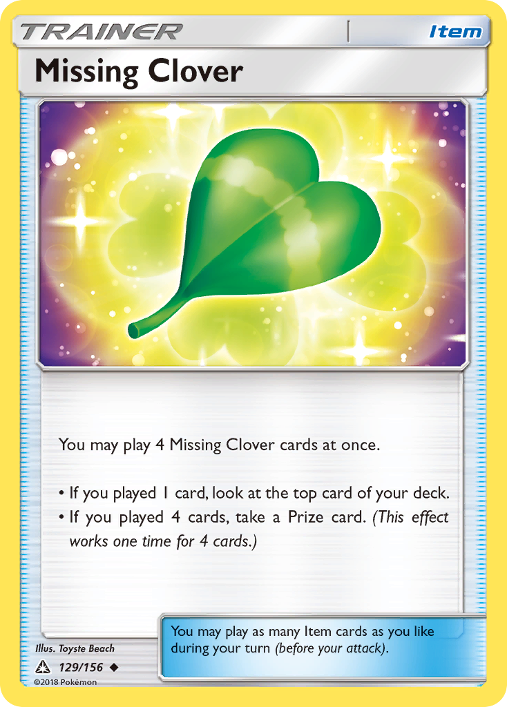 Missing Clover (129/156) [Sun & Moon: Ultra Prism] | Good Games North