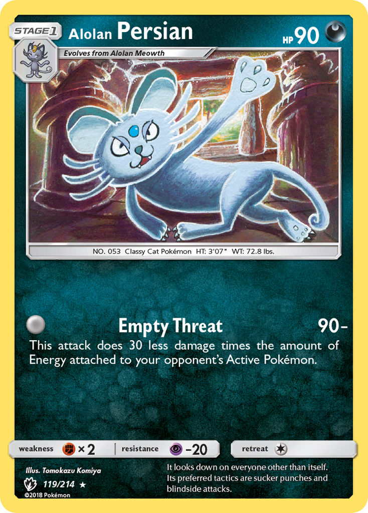 Alolan Persian (119/214) [Sun & Moon: Lost Thunder] | Good Games North