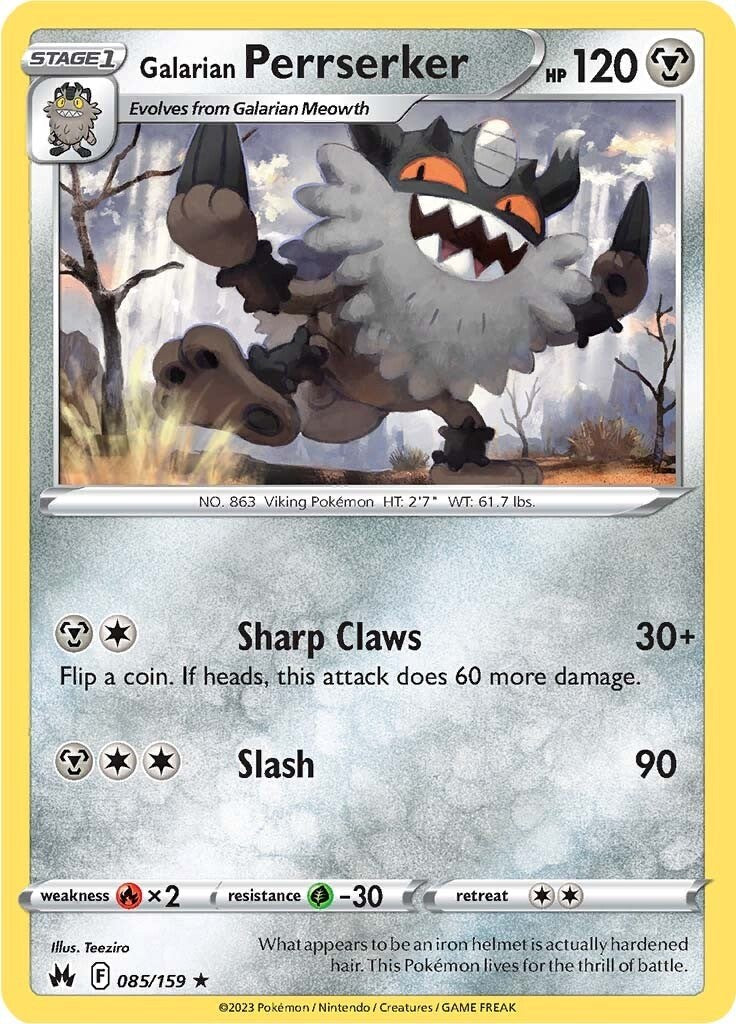 Galarian Perrserker (085/159) [Sword & Shield: Crown Zenith] | Good Games North