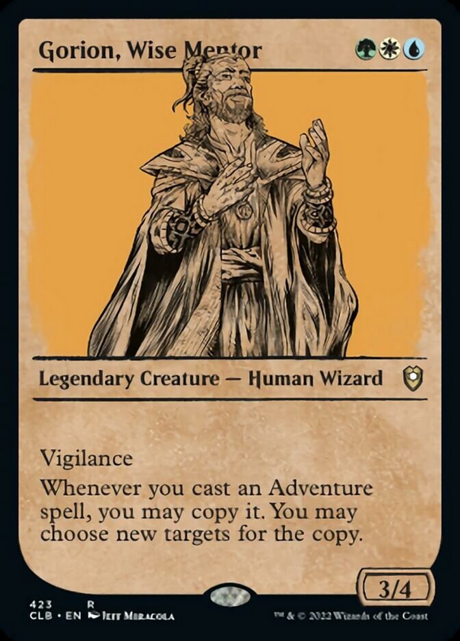 Gorion, Wise Mentor (Showcase) [Commander Legends: Battle for Baldur's Gate] | Good Games North