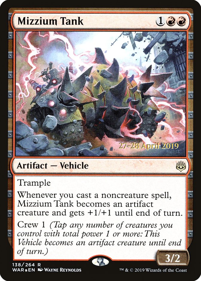 Mizzium Tank  [War of the Spark Prerelease Promos] | Good Games North