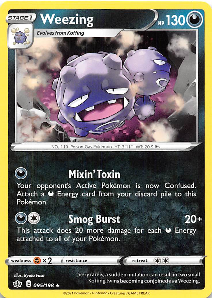 Weezing (095/198) [Sword & Shield: Chilling Reign] | Good Games North