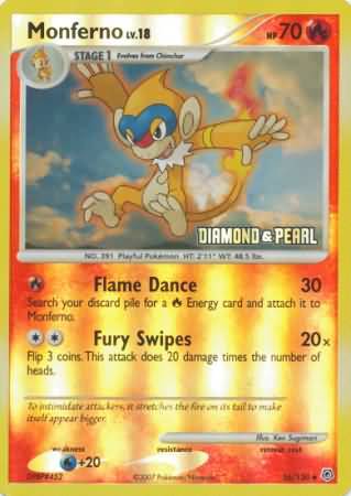 Monferno (56/130) [Burger King Promos: 2008 Collection] | Good Games North