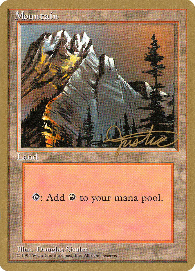 Mountain (mj373) (Mark Justice) [Pro Tour Collector Set] | Good Games North
