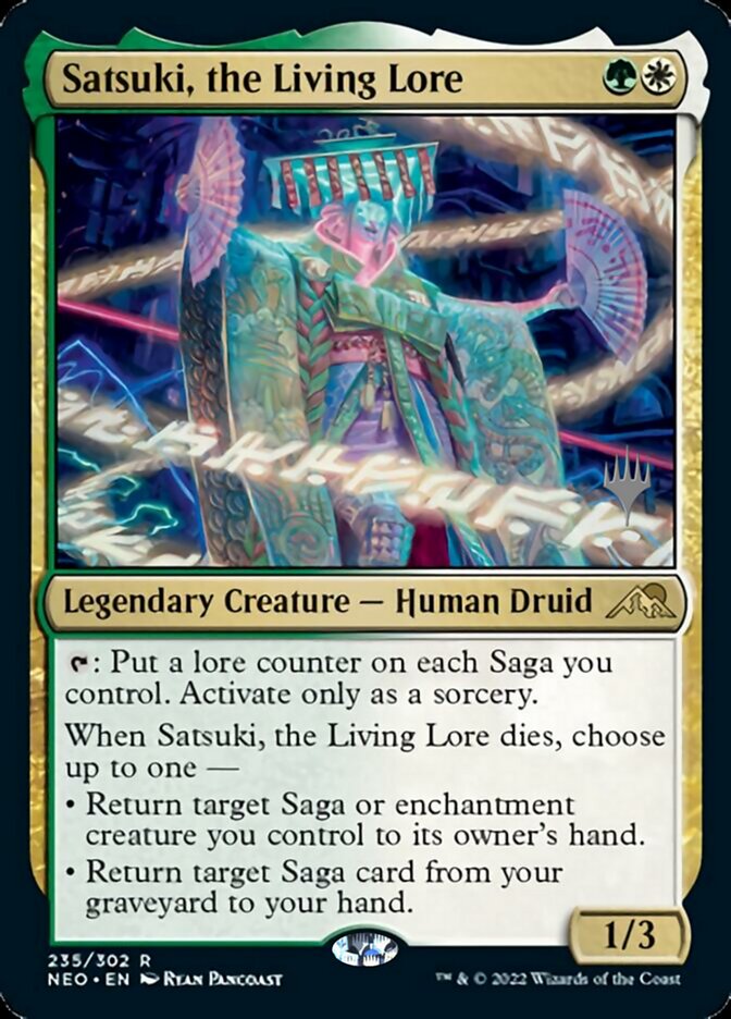 Satsuki, the Living Lore (Promo Pack) [Kamigawa: Neon Dynasty Promos] | Good Games North
