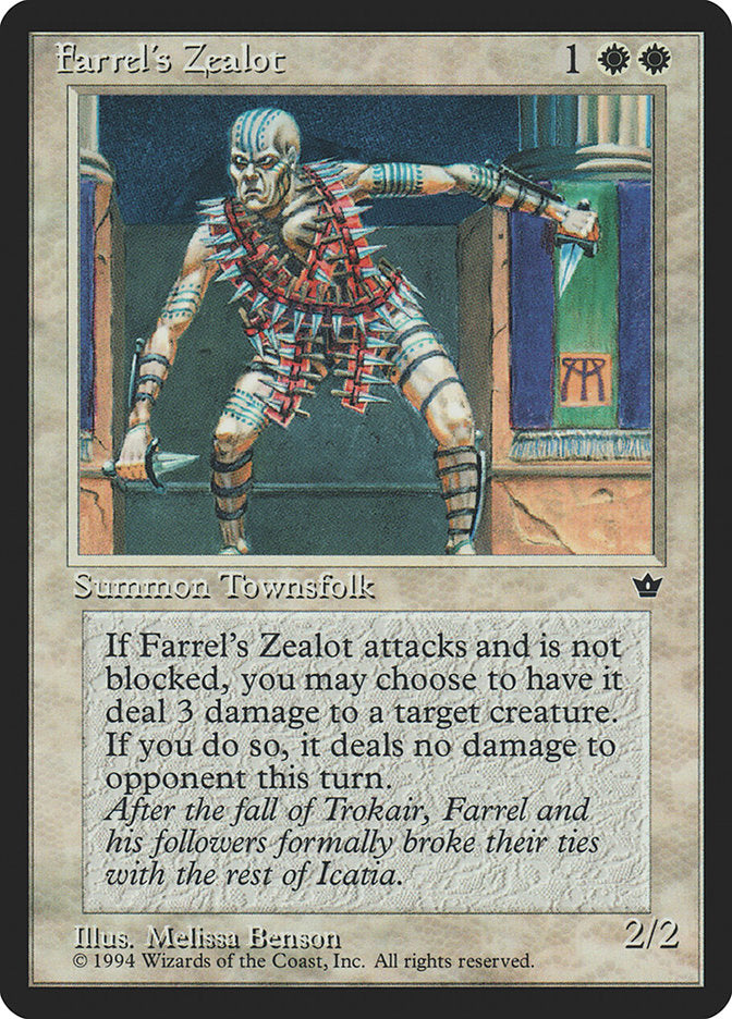 Farrel's Zealot (Melissa A. Benson) [Fallen Empires] | Good Games North