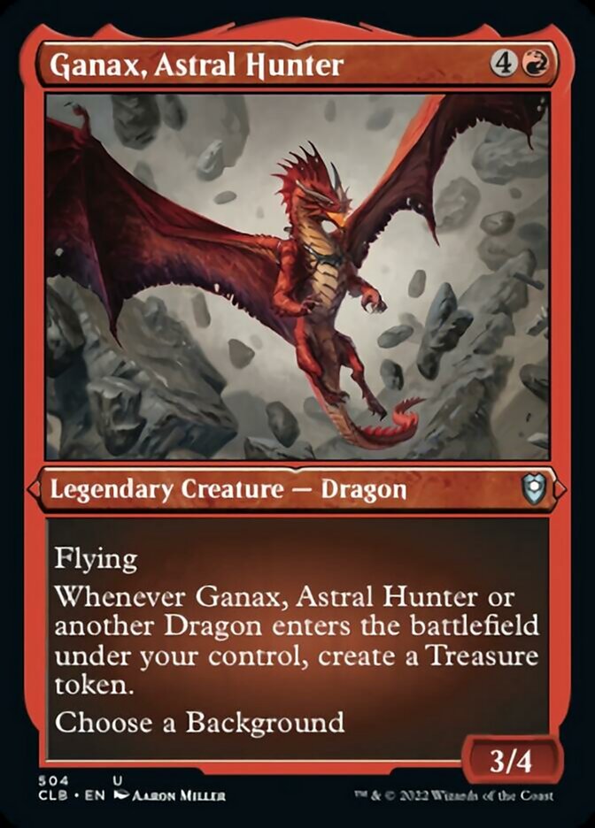 Ganax, Astral Hunter (Foil Etched) [Commander Legends: Battle for Baldur's Gate] | Good Games North