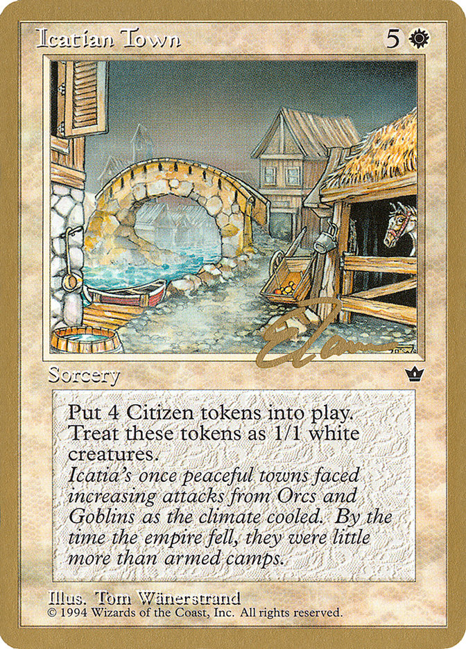 Icatian Town (Eric Tam) [Pro Tour Collector Set] | Good Games North