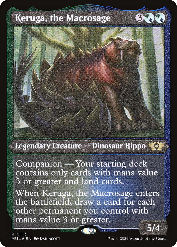 Keruga, the Macrosage (Foil Etched) [Multiverse Legends] | Good Games North