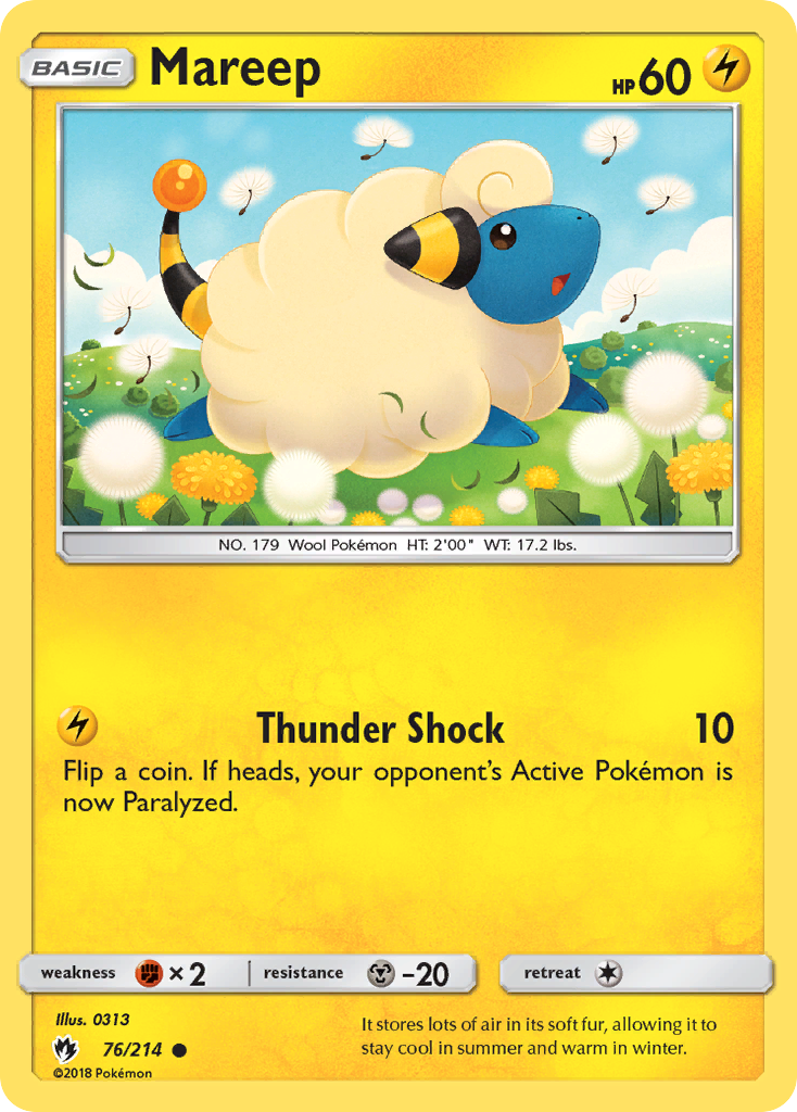 Mareep (76/214) [Sun & Moon: Lost Thunder] | Good Games North