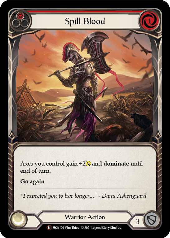 Spill Blood [U-MON109-RF] Unlimited Rainbow Foil | Good Games North