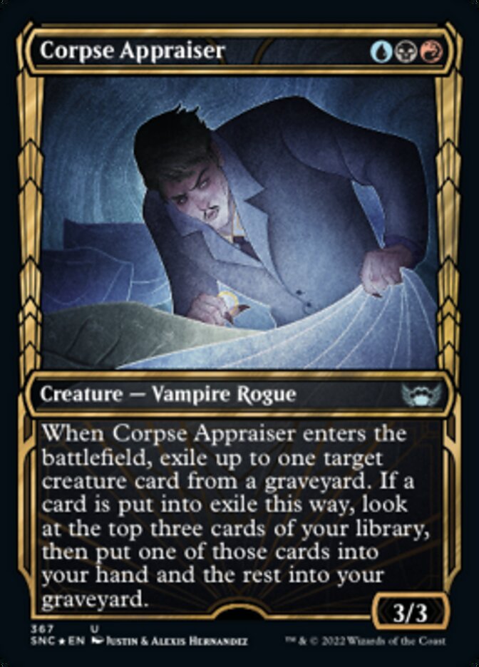 Corpse Appraiser (Showcase Golden Age Gilded Foil) [Streets of New Capenna] | Good Games North