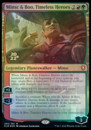 Minsc & Boo, Timeless Heroes [Commander Legends: Battle for Baldur's Gate Prerelease Promos] | Good Games North