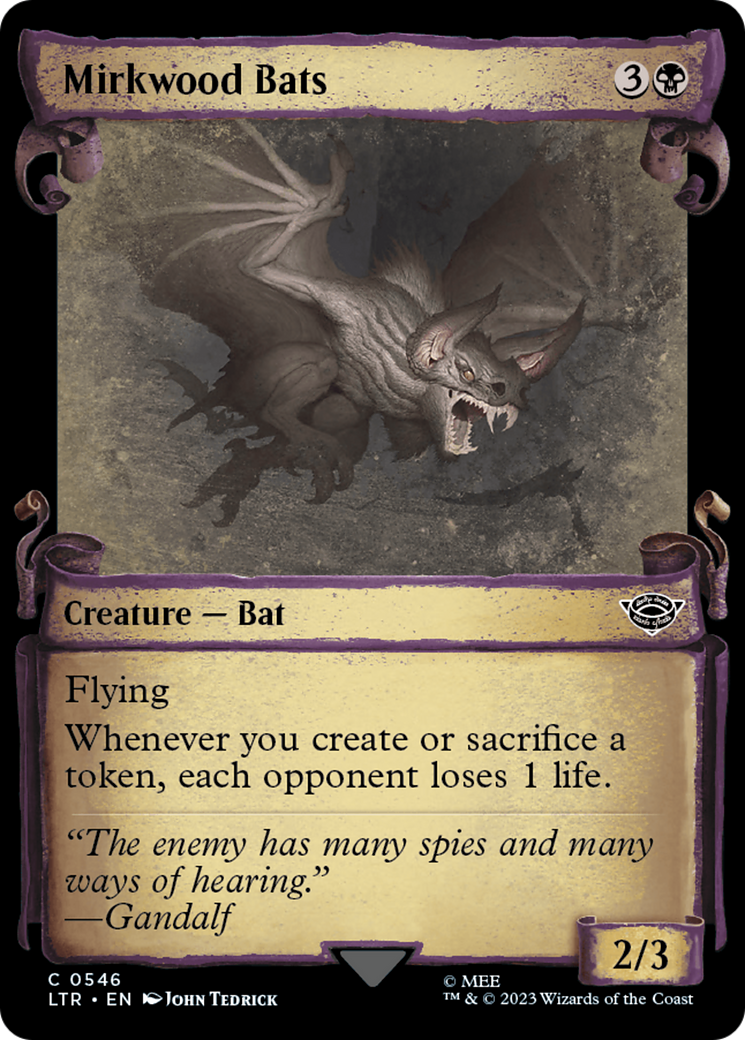 Mirkwood Bats [The Lord of the Rings: Tales of Middle-Earth Showcase Scrolls] | Good Games North