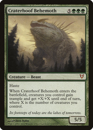 Craterhoof Behemoth [Avacyn Restored] | Good Games North