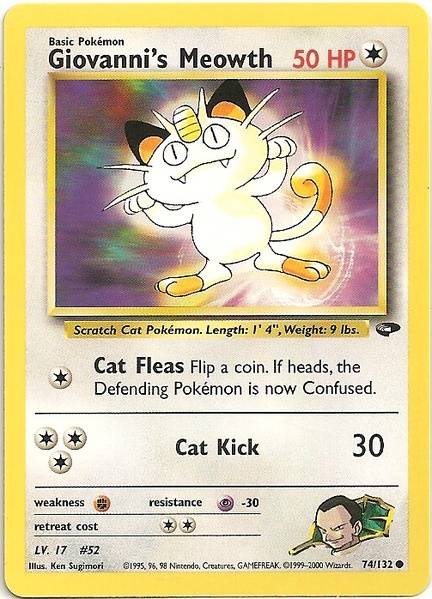 Giovanni's Meowth (74/132) [Gym Challenge Unlimited] | Good Games North
