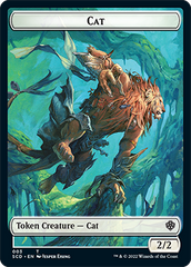 Saproling // Cat Double-Sided Token [Starter Commander Decks] | Good Games North