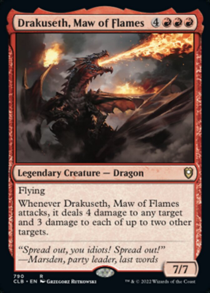 Drakuseth, Maw of Flames [Commander Legends: Battle for Baldur's Gate] | Good Games North