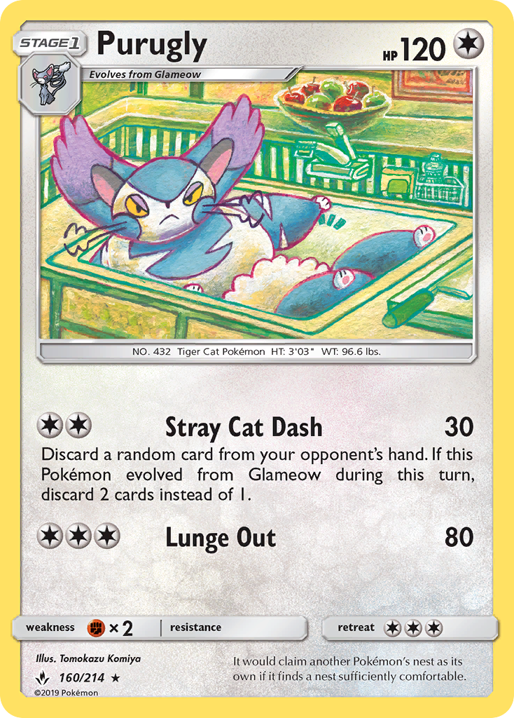 Purugly (160/214) [Sun & Moon: Unbroken Bonds] | Good Games North