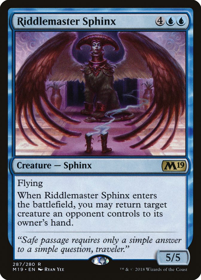 Riddlemaster Sphinx [Core Set 2019] | Good Games North