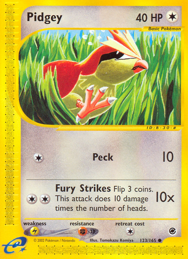 Pidgey (123/165) [Expedition: Base Set] | Good Games North