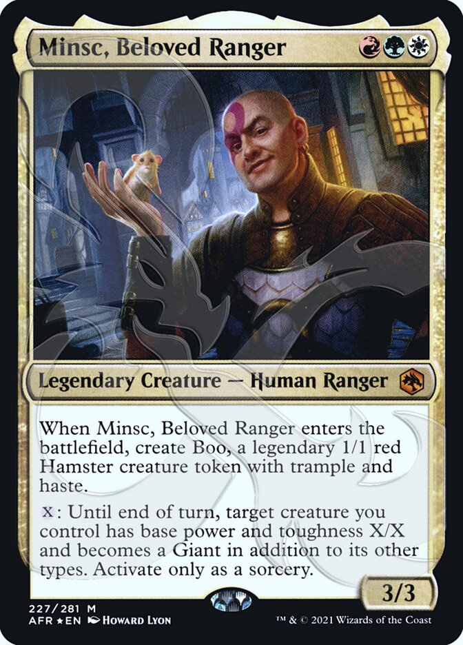 Minsc, Beloved Ranger (Ampersand Promo) [Dungeons & Dragons: Adventures in the Forgotten Realms Promos] | Good Games North