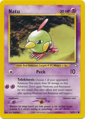 Natu (67/111) [Neo Genesis Unlimited] | Good Games North