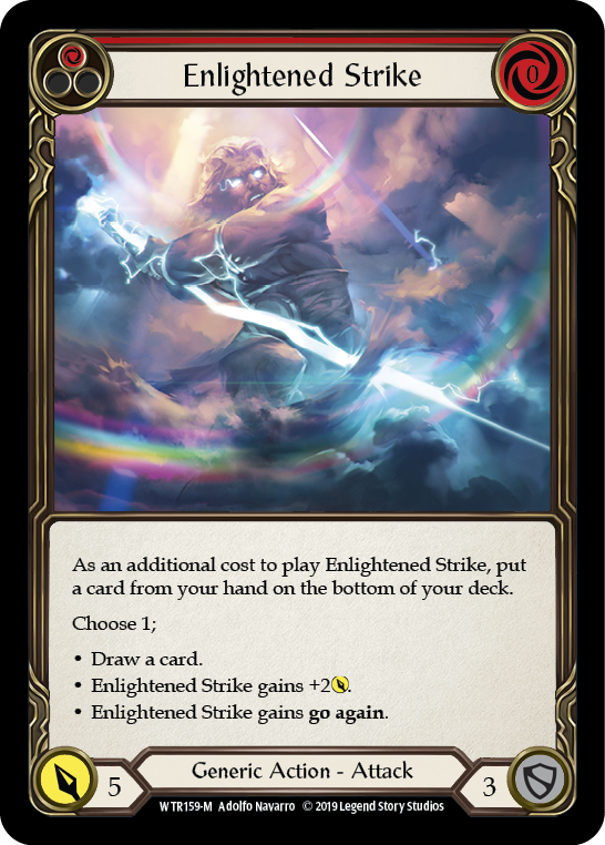 Enlightened Strike [WTR159-M] Alpha Print Rainbow Foil | Good Games North
