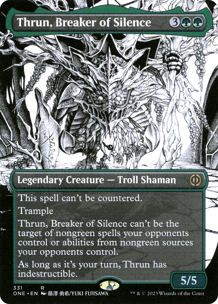 Thrun, Breaker of Silence (Borderless Manga) [Phyrexia: All Will Be One] | Good Games North